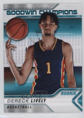 2023 Upper Deck Goodwin Champions Turquoise Dereck Lively #28 Rookie RC - Image 1 of 2