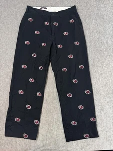 South Carolina Gamecocks Pants Mens 33 (32) Black Embroidered Pennington Bailes - Picture 1 of 10