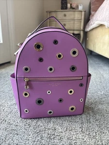 Henri Bendel West 57th Pink Leather Backpack - Picture 1 of 5