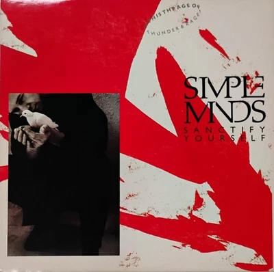 LP 12" VINTAGE Maxi-Single SIMPLE MINDS – Sanctify Yourself  1986 A&M 45 rpm - Image 1 of 4