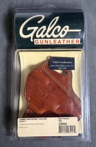Galco Combat Master CM224 Belt Holster OWB Right Hand Tan Glock 22 31 Made USA - Picture 1 of 11