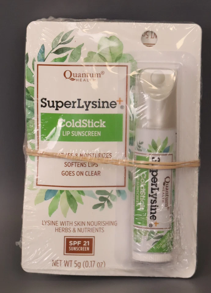 Quantum Health Superlysine+ Coldstick Lip Sunscreen Spf 21 0.17oz Balm Pack of 3 - Image 1 of 2