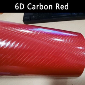 3M High Glossy Carbon Fiber Texture Vinyl Film Wrap Car Trim DIY Bubble Free - Picture 1 of 21