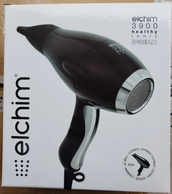 New Elchim 3900 Healthy Iconic Hair Dryer BLACK 2000-2400 Watts - Image 1 of 4