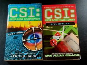 Lot Of 2 CSI Paperback Novels Snake Eyes & In Extreme 2007 & 2006