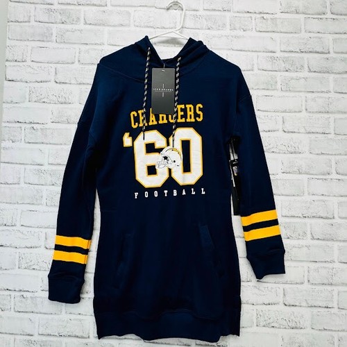 VETEMENTS Felpa con cappuccio pullover NFL Team Apparel 3a collezione 60 caricatori blu navy taglia small