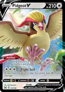 Pokemon TCG Lost Origin Pidgeot V Ultra Rare Holo 137/196 - Picture 1 of 1