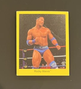 1997 Cardinal WWF ROCKY ROCK MAIVIA SP RC Rare Rookie Card Trivia Series - Picture 1 of 2