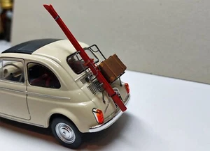 1/24 Portasci per Fiat 500 - resina dipinto painted - #A1 - Foto 1 di 2