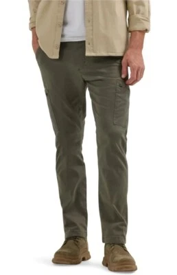 Pantalones de chándal cargo Wrangler para hombre calce atlético cintura talla XL (40x42) verde Foto 1 de 4