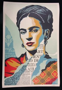 SHEPARD FAIREY Frida Kahlo LITHOGRAPHIE SIGNIERT OBEY GIANT - Bild 1 von 7
