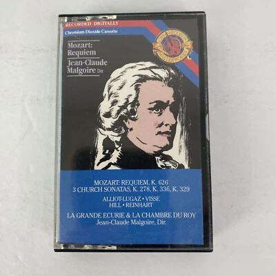 Jean Cluade Malgoire - Mozart Requiem Cassette *Tested* Three Church Sonatas - Image 1 of 4