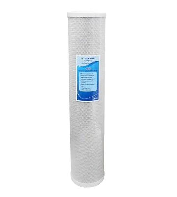 FINERFILTERS Feinfilter 20" Jumbo CTO 10 Mikron Wasserfilter für ganze Haus RO-Systeme