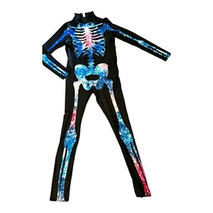 Galaxy Skelett Print Overall mit Ribcage Cosplay Catsuit, Ganzkörperkostüm, - Bild 1 von 9