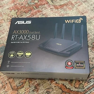 ASUS AX3000 Dual Band WiFi Router - RTAX58U Gaming - Afbeelding 1 van 6