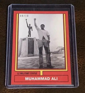 2021 TOPPS MUHAMMAD ALI #48 LE MILITANT STATUE - 8/10 RED PARALLEL - Picture 1 of 2