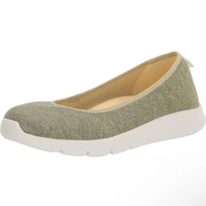 Spenco Women's Daily Stretch Jersey Sneaker Sage Green Pale Banana 6.5D - Picture 1 of 13