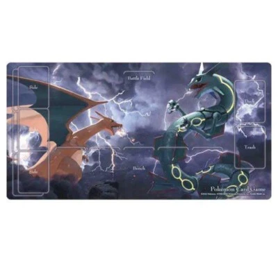Pokemon Card Game Charizard vs Rayquaza Rubber play mat Supply goods Center F/S - Image 1 of 4