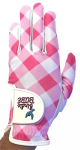 Birdie Babe Checkered Past Damen Pink Gingham Golfhandschuh für Frauen  - Bild 1 von 1