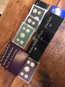 4 Set Lot Assorted US Proof Sets 1973-1994, Assorted Years Between 1973 And 1994 - Picture 1 of 5