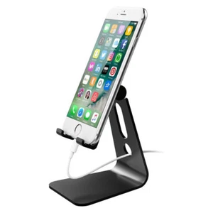 Universal Adjustable Phone Stand Aluminium Desk Cradle Dock Holder for iPhone X - Picture 1 of 7