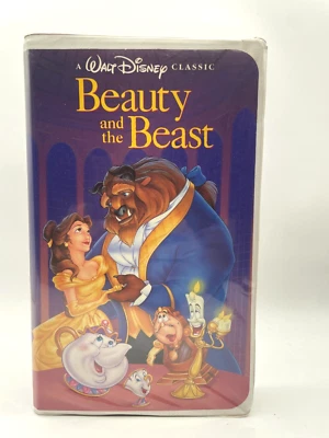 DISNEY Beauty and the Beast - Black Diamond VHS With movie bookmark NTSC - Image 1 of 4