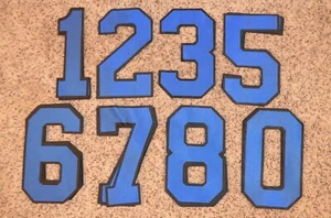 Juego de camisetas de hockey ROYAL AZUL-NEGRA TRASERA SOLO 11" de aparejo número sarga 199 - Imagen 1 de 1
