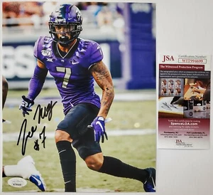 TCU HORNED FROGS TRE'VON MOEHRIG AUTOGRAPHED SIGNED 8x10 PHOTO JSA COA - Picture 1 of 1