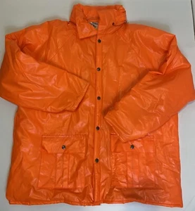 Duck Bay raincoat insulated padding and attached hood  Mens Size XXL. 0038 - Picture 1 of 7