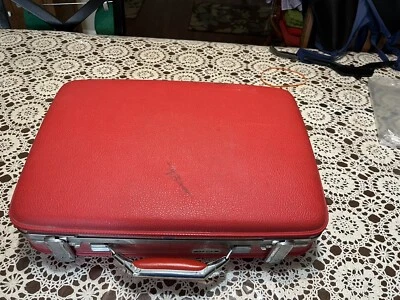 American Tourister TIARA Suitcase Red Hardshell Vintage Travel Bag Retro 19"x13" - Image 1 of 4