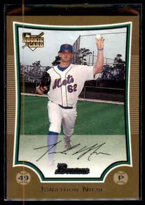 2009 Bowman Gold Jon Niese  #210 New York Mets - Image 1 of 2