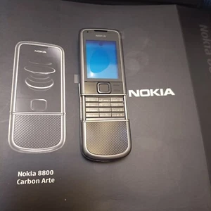 LUXURY RARE NEW Nokia 8800 Carbon Arte 8800e Gray Parts FULL Housing Cover Cases - Picture 1 of 15