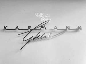 VW Karmann Ghia Decklid Emblem Decklid Script / Small ( 240 mm ) - Picture 1 of 7