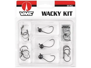 VMC Wacky Worm Hook Kit - Set 19 Pezzi Ganci Rigging Worm - NUOVO! - Foto 1 di 1