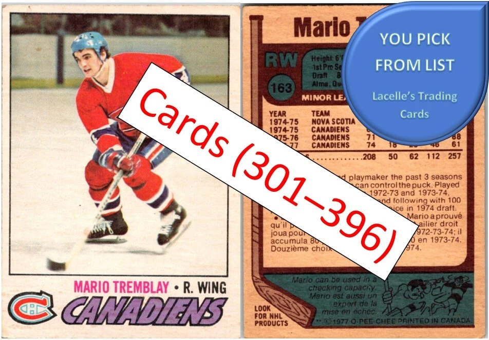 1977-78 O-Pee-Chee 77 OPC NHL Hockey Cards #301 to #396 - U-Pick From List - Image 1 of 1