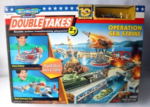 Micro máquinas de colección 1996 doble toma 2 en 1 operación Sea Strike Galoob nuevas - Imagen 1 de 7