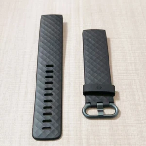 Correa de silicona clásica Fitbit Charge 4 negra tamaño grande - Imagen 1 de 2