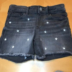 Pantalones cortos vaqueros gap negros con estrellas niñas talla 8 midi - Imagen 1 de 8