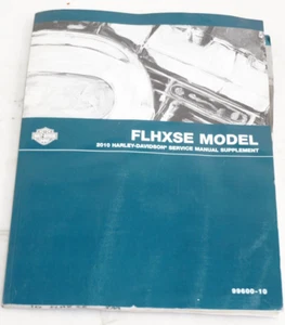 Harley Davidson Official Factory 2010 FLHXSE Service Manual Supplement 99600-10 - Picture 1 of 6