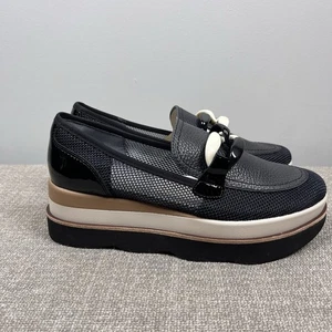 Dolce Vita Mujer Jaksen Negro Malla Cuero Mocasín Grueso Zapato 8.5 Academia - Imagen 1 de 11
