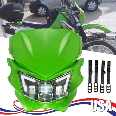 Faros LED para Kawasaki KX125 KX250 KXF250 KXF450 KLX200 KLX250 KLX450 KX65 Foto 1 de 4