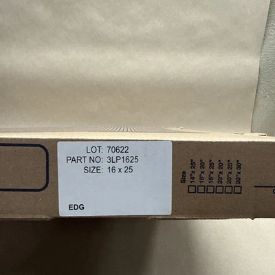 Filtro de Aire Electrónico Dinámico Horno AC 16x25x1 3LP1625 Año Suministro de Almohadillas Foto 1 de 3