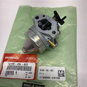 NEW Genuine HONDA Carburetor (Carb) GCV160 16100-Z0L-853 OEM (BB62Z C) - Picture 1 of 6
