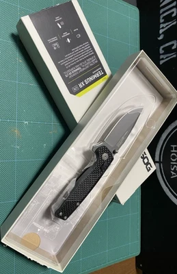 New SOG Terminus XR LTE Folding Knife S35VN Carbon Fiber Handle Lightweight - Image 1 of 4
