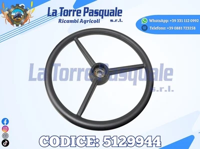 5129944 VOLANTE TRATTORE FIAT 80/90 110/90 ECC ORIGINALE CNH - Immagine 1 di 4