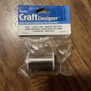 Darice Beading Wire 34 Gauge 24 Yard Silver - Picture 1 of 2