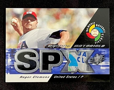 ROGER CLEMENS 2006 UD UPPER DECK SPX WBC U.S.A. WINNING MATERIALS JERSEY PATCH - Image 1 of 4