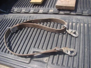 VINTAGE 1984 KLEIN TOOLS LINEMAN'S SAFETY BELT POSITIONING STRAP 5295 5 8 USA - Picture 1 of 11