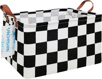 Rectangular Storage Bin Collapse Canvas Fabric Cartoon Storage Basket with Handl - Image 1 of 4