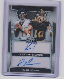 Kaidon Salter JuJu Lewis 2025 Leaf Metal Dual Auto #24/25 Colorado Buffaloes - Picture 1 of 2